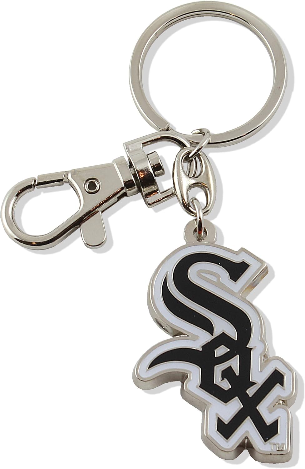 Aminco MLB Chicago White Sox Team Logo Heavyweight Key Ring : Sports Related Key Chains : Sports & Outdoors