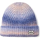 Karl Lagerfeld Womens Multicolor Beanie with Choupette Pin