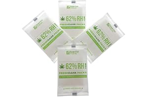 Essential Values Humidity Packs (10 Pack / 8 Grams) - 62-Percent RH FreshDank - 2-Way Control That Keeps Your Product Fresher for Longer