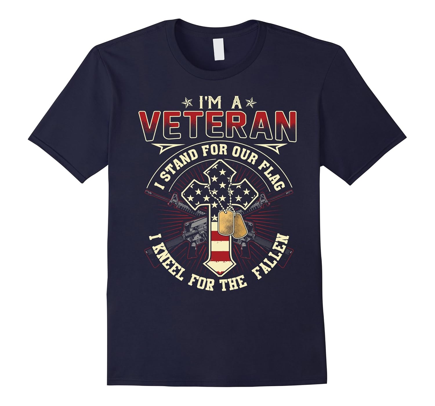 I'm A Veteran Stand For The Flag Kneel For The Fallen Shirts-ANZ