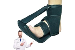Cogetoro Plantar Fasciitis Night Splint, Foot Splint for Plantar Fasciitis Women & Men, Plantar Fasciitis Relief, Dorsal Night Splint, Foot Brace for Plantar Fasciitis (Black, Fit Most)