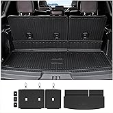 JOULARISE Cargo Mat Backrest Mats for 2018-2024 Ford Expedition/Lincoln Navigator 7/8 Seat(Not for Max or L Model) Accessories, All Weather Cargo Liner Seat Back Cover(Cargo Mat+3rd Row Backrest Mats)