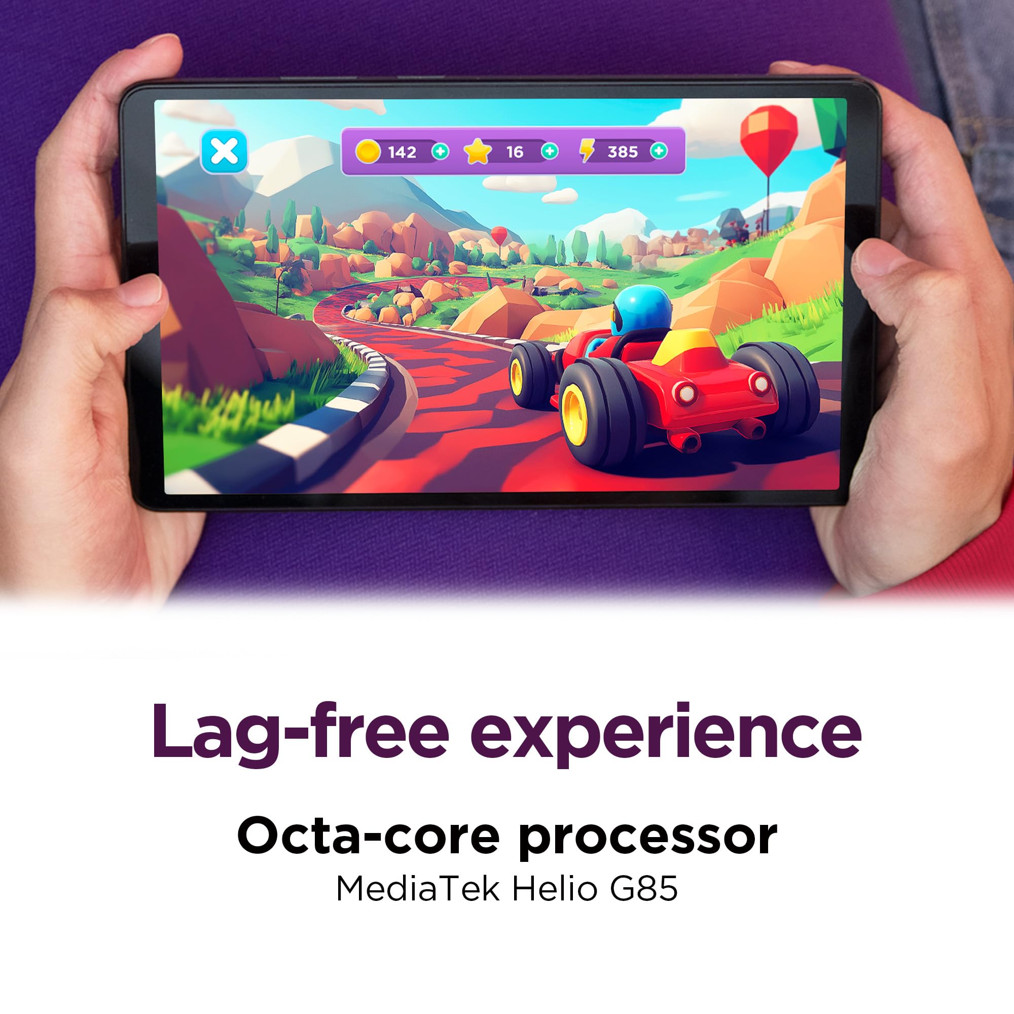 Lenovo Tab One - Lightweight Tablet - up to 12.5 Hours of YouTube Streaming - 8.7