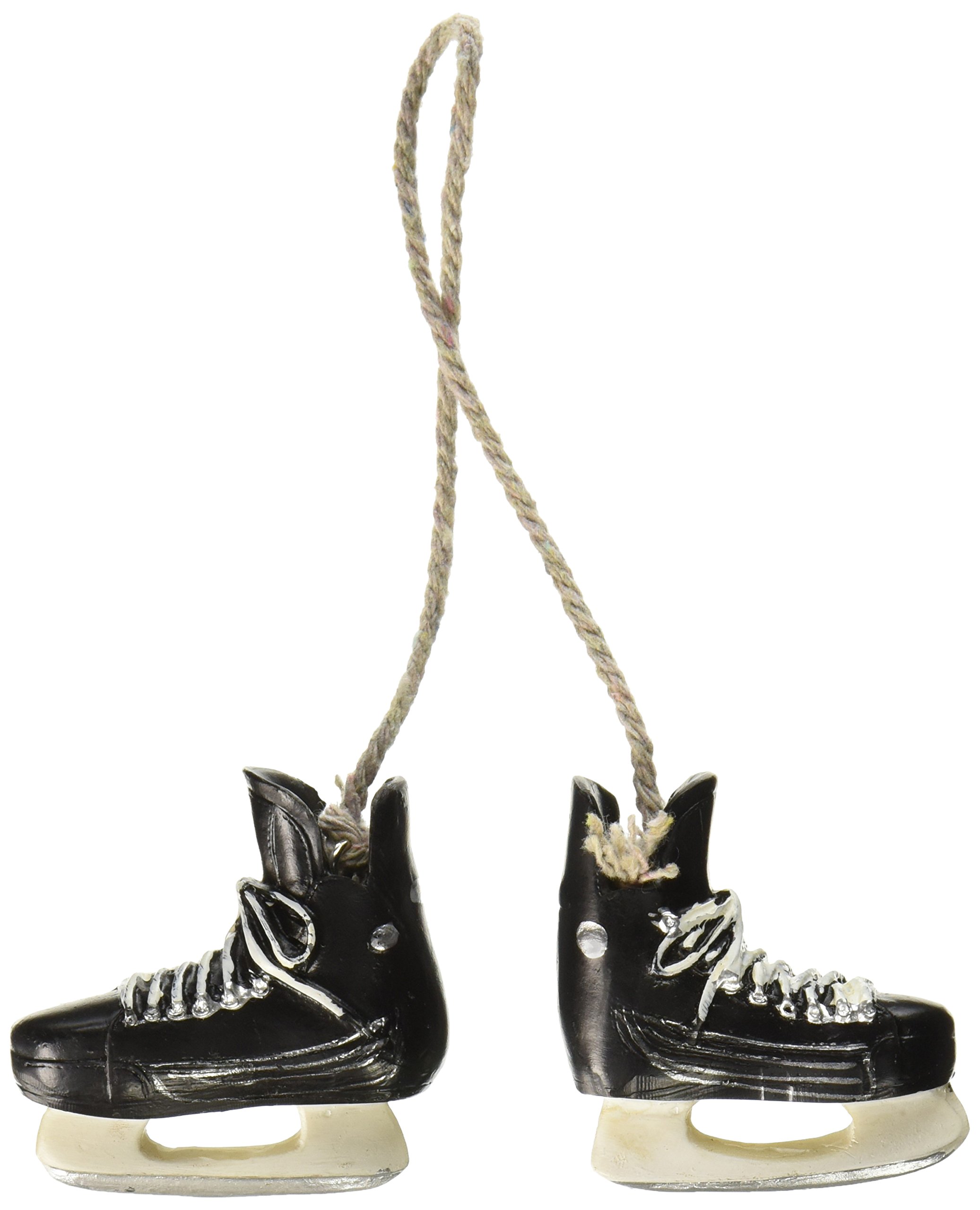 Abbott Collection Resin Hockey Skates Ornament, Black
