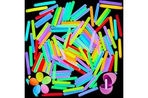 JOYIN 400 Pcs Mini Glow Sticks Bulk with 8 Colors for Party Supplies, Glow-in-The-Dark, Easter Basket Stuffers, Easter, Party Supplies, 4th of July, Independent Day