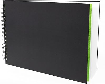 Artgecko Mixed Media Sketch Book A4 Landscape 80 Pages 150gsm White Paper