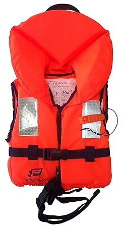 Plastimo Rettungsweste – Typhoon 100 N, Farbe Orange, Größe 20 – 30 kg