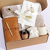 Self Care Gift Baskets for Women, Get Well Soon Gift Package, Thinking of You Sympathy Gift Baskets, Relaxing Care Package After Surgery, Sending Hugs Gifts Idea for Mom Her Friends Sister Coworker