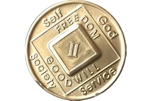 2 Year NA Medallion Official Narcotics Anonymous Chip II