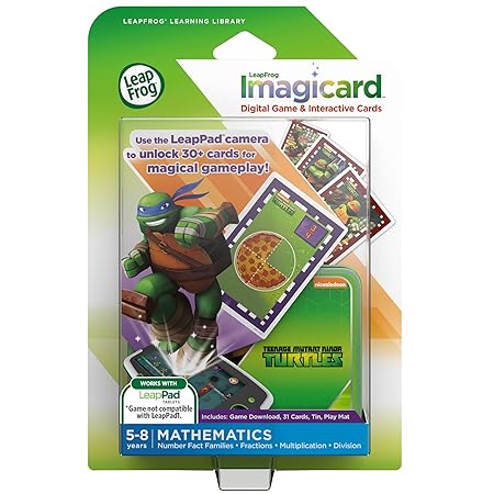 Leapfrog Teenage Mutant Ninja Turtles Imagicard Learning Game Works With Leappad Platinum Leappad Ultra Leappad2 Leappad3 - 