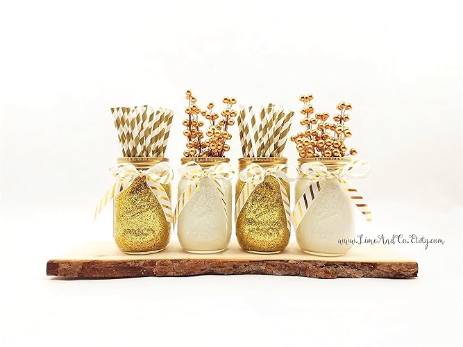 Set Of 4 Graduation Party Decorations Wedding Centerpiece Black