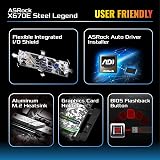 ASRock X670E Steel Legend Motherboard AMD AM5 ATX DDR5 Wi-Fi 6E PCIe5 M.2 view 8