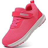 YOLARK Boys Girls Tennis Shoes Kids Lightweight Breathable Sneakers Non-Slip Running Sport Athletic