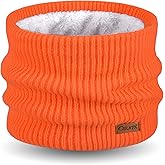 Oliumt Kids Neck Warmer Winter Neck Gaiters Knitted Infinity Scarf for Boys Girls Fleece Lined Ski Mask for Cold Weather