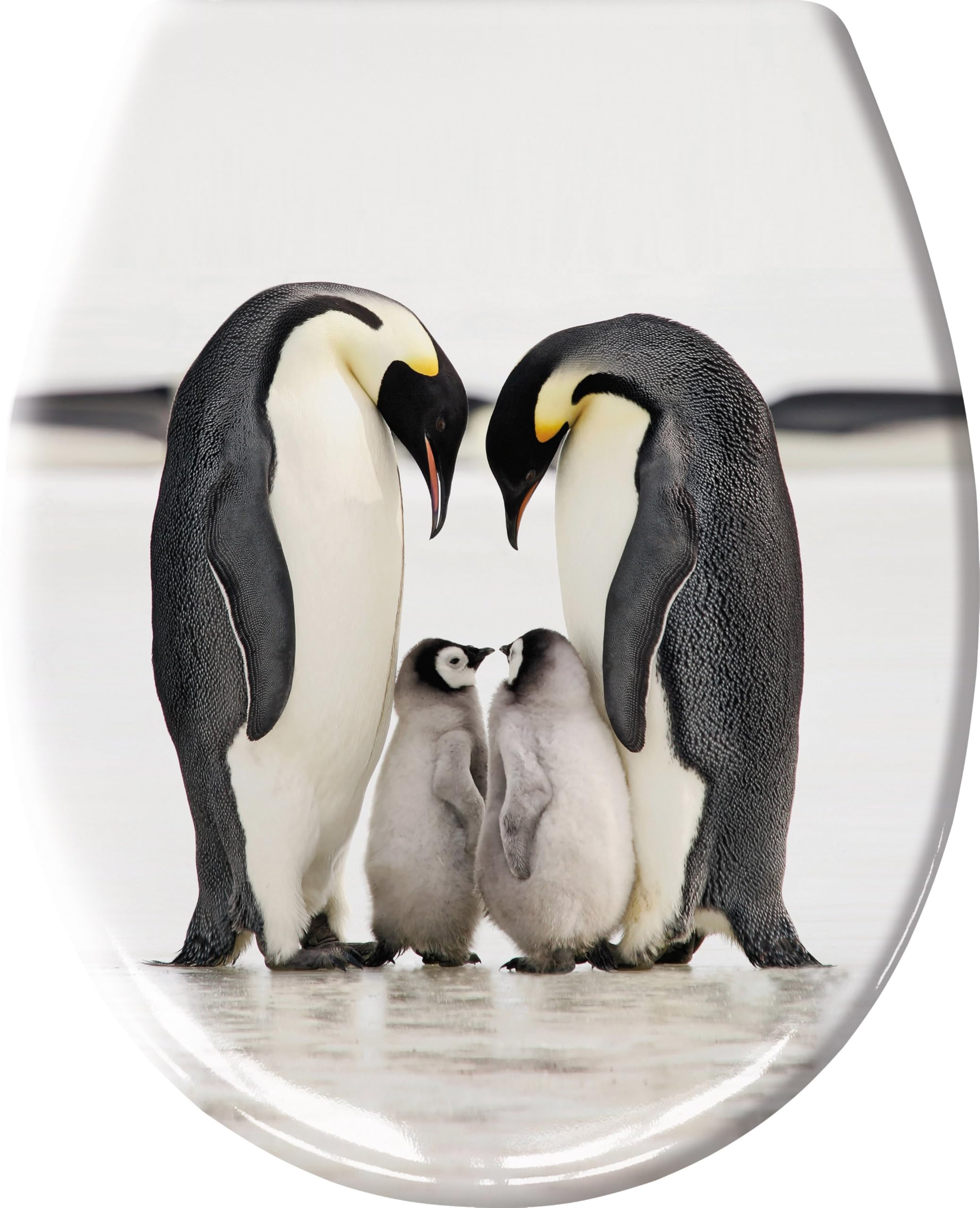 Kleine Wolke Duroplast Toilet Seat White/Black 37 x 45 cm