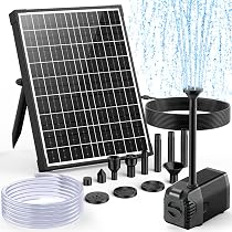 POPOSOAP 280 GPH Submersible Water Pump - 20W, 6.5ft Lift, Adjustable Flow For Aquariums, Fountains, Ponds