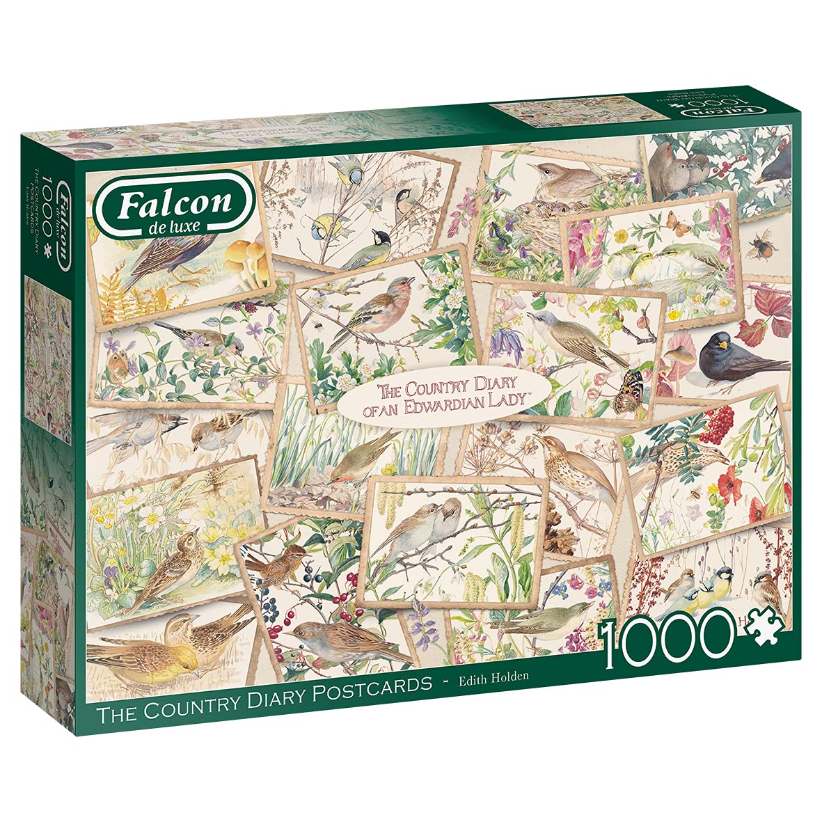 Jumbo, Falcon de luxe - The Country Diary Postcards, Jigsaw Puzzles for Adults, 1000 piece