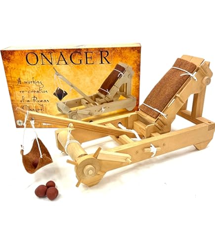 Leonardo Da Vinci Trebuchet Wooden Kit - Fat Brain Toys Engineering Project For Teens & Adults