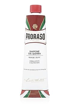 Proraso Red Shaving Cream Barbe Dure, 1er Pack (1 x 150 ml)