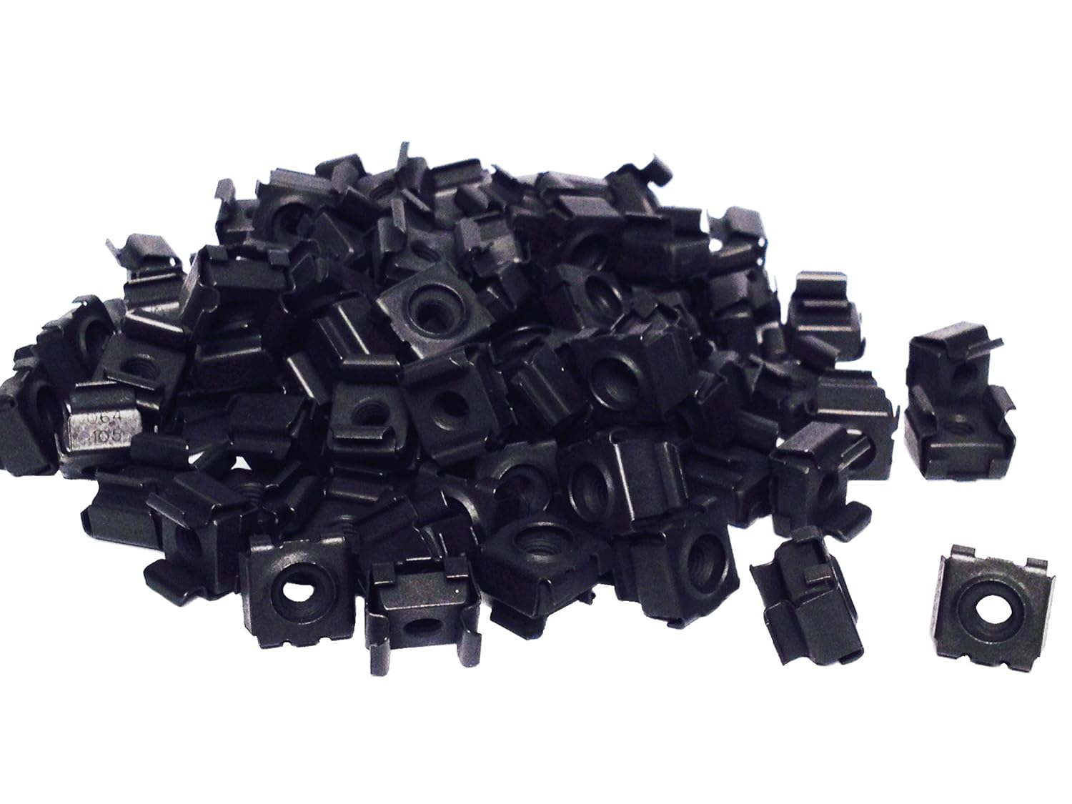 SelfClinching Nuts USA Made & RackGold Black 1224 Cage Nuts 100 Pack