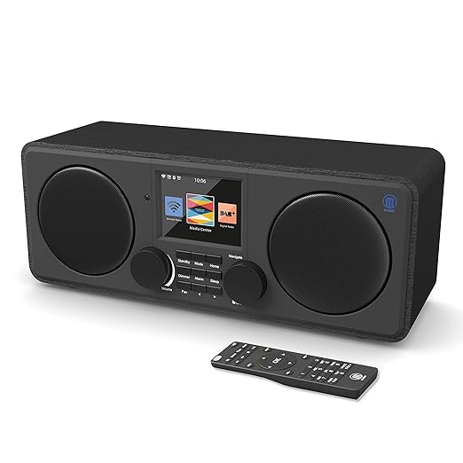 MAJORITY Pembroke Internetradios Wi-Fi WLAN Verbindung, DAB/DAB+/FM Digital-Radio, Bluetooth, Fernbedienung, USB Eingang/Aufl
