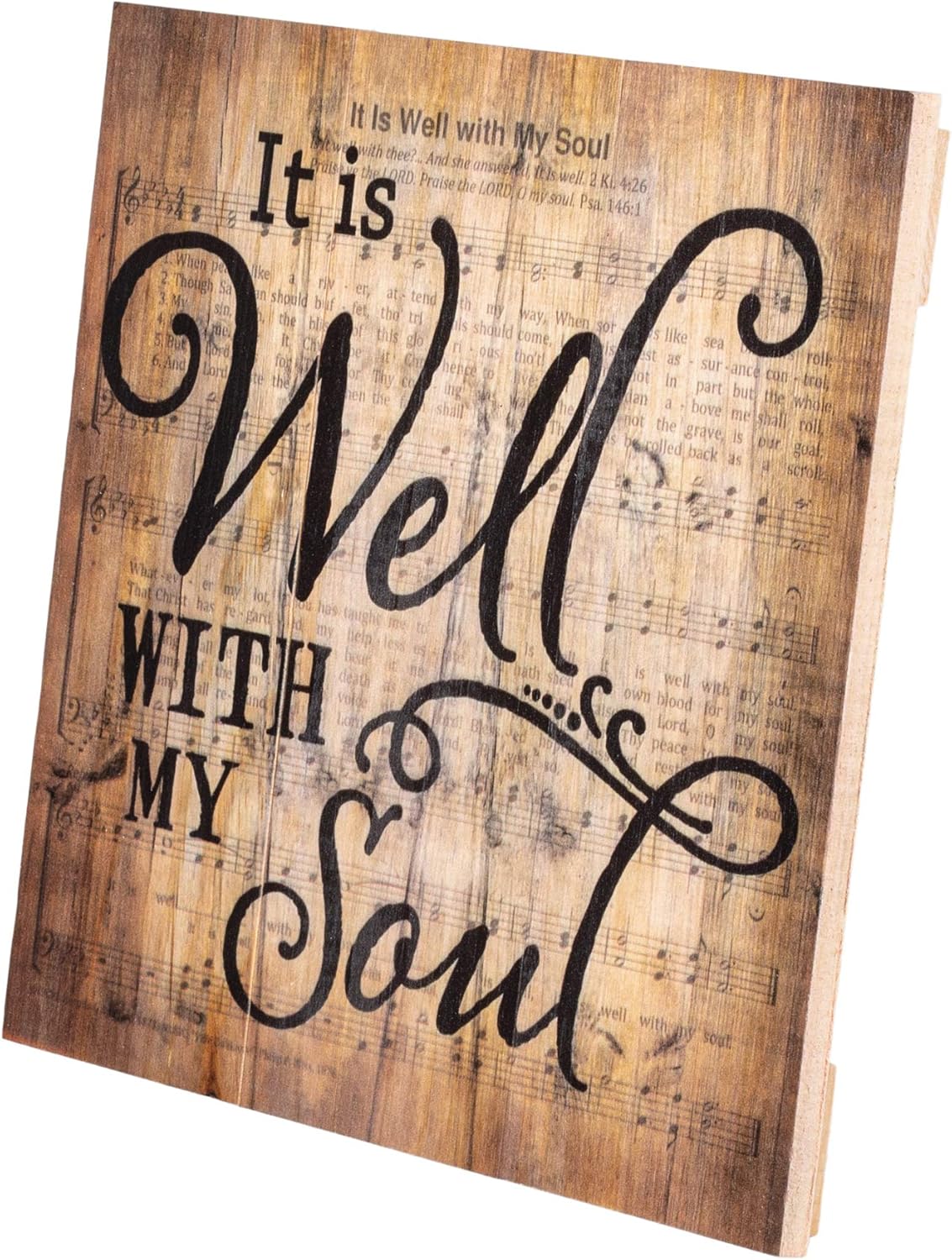 It Is Well With My Soul Hymn Sheet Music 10 X 11 Wood Pallet Wall Art Sign Plaque Amazon Ca Home Kitchen