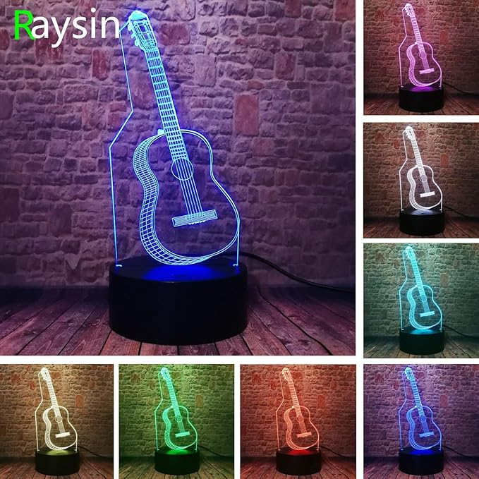 Regalo Natale Compleanno Illusione Ottica 3D Gesù Croce Luce Notturna 16 Colori Mutevoli Lampada 3D Cranio LED