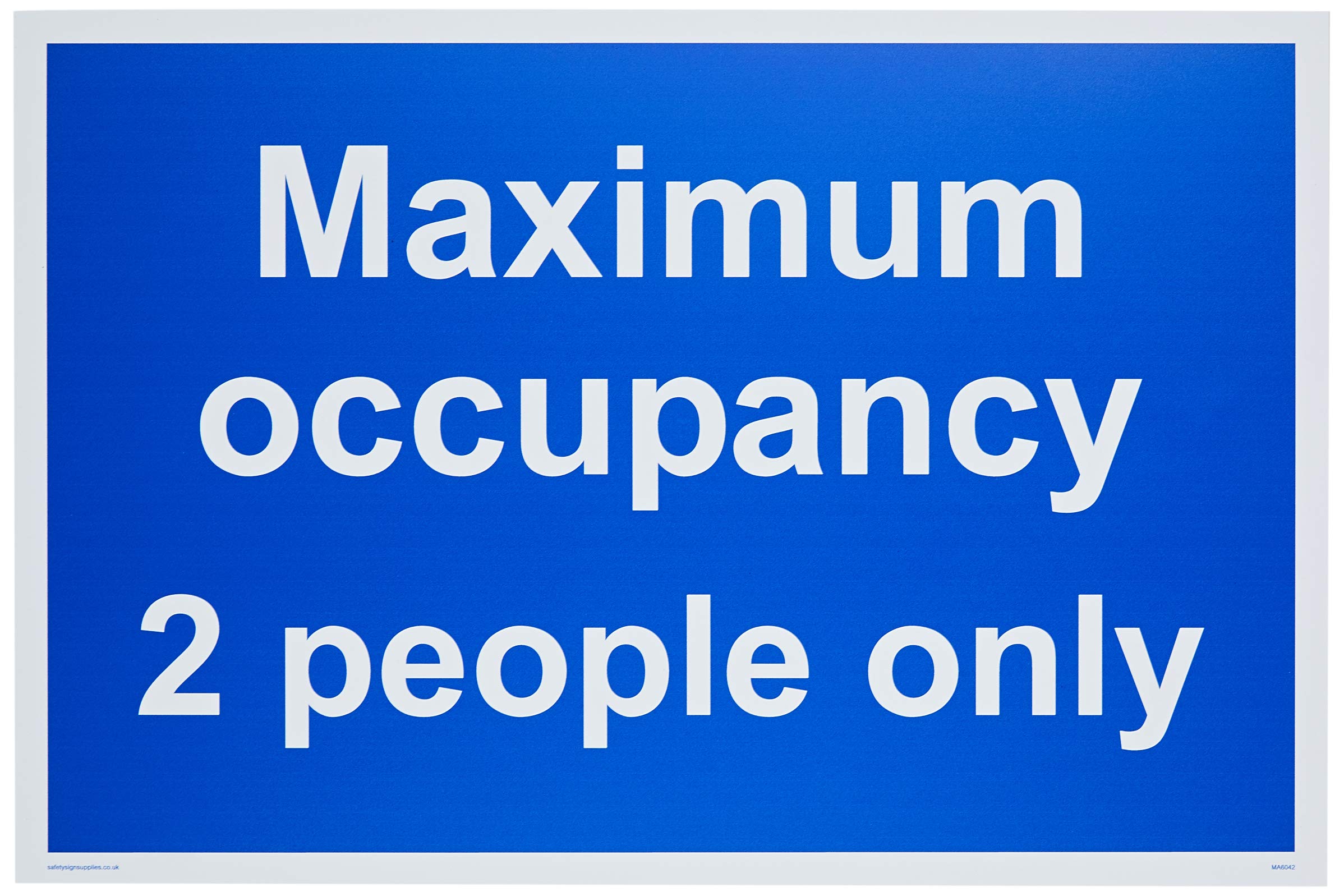 Maximum occupancy 2 people only