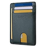 Buffway Slim Minimalist Front Pocket RFID Blocking