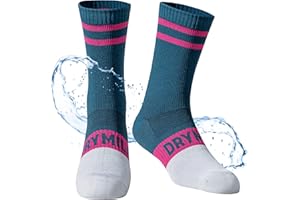 DRYMILE Slim Waterproof Socks, Thin Moisture Wicking Waterproof Socks for Men & Women, Golf, Cycling, Trekking - Crew
