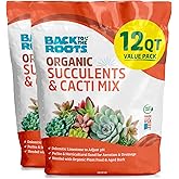 Back to The Roots 100% Organic Succulent & Cacti Mix (Value 12 Quart) | Made in The USA