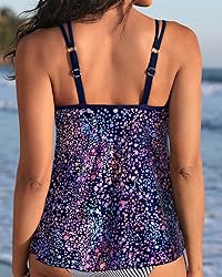 Womens Flowy Tankini Tops Only - Modest Bathing