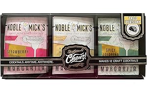 Noble Mick's Single Serve Craft Cocktails Gift Set - Makes 12 Cocktails Anytime, Anywhere! (Taco Tuesday)