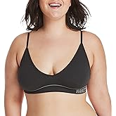 Hanes Women's Originals Seamless Triangle Rib Bralette, Soft Ribbed Bras, ComfortFlex Fit Bra