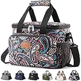 Lifewit Medium Lunch Bag Insulated Lunch Box Soft Cooler Cooling Tote for Adult Men Women, Paisley 12-Can (9L)