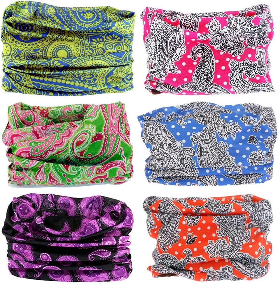 EKLOEN 12PCS/9PCS/6PCS Multifunctional Headband Magic Mask Scarf