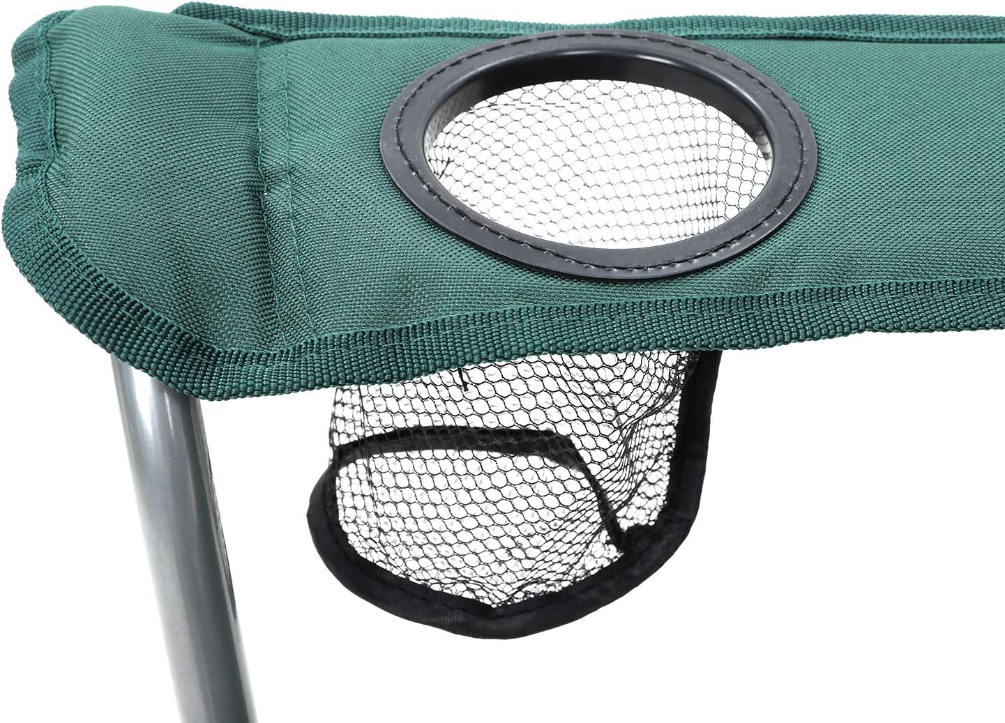SONGMICS Set of 2 Folding Camping Chairs, Comfortable, Heavy Duty Structure, Max. Load Capacity 150 kg, with Cup Holder - Image 3