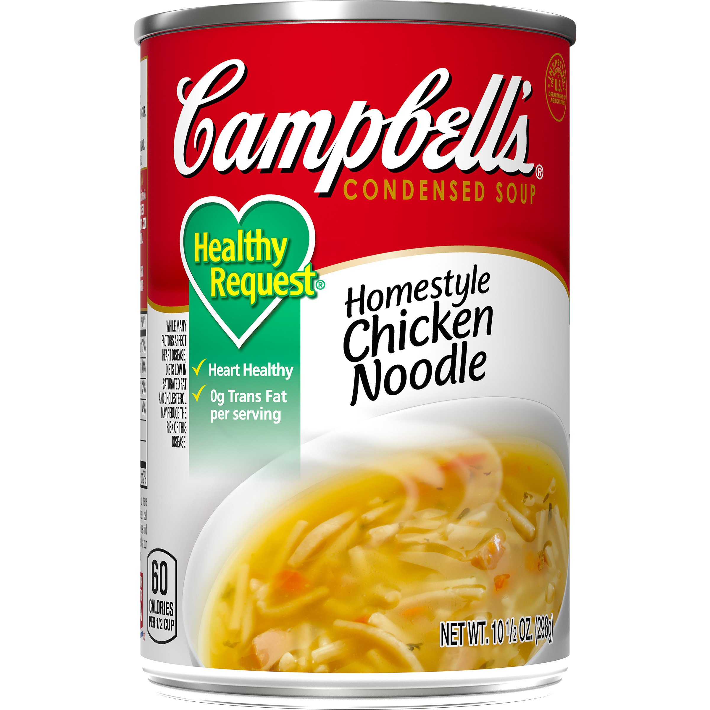 Campbell's Condensed Healthy Request Homestyle Chicken Noodle Soup, 10.