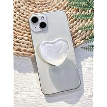 4 Supports Anneau Pour Téléphone Avec Diamants - Rotation 360° - Adhésif Fort - Transparent Et Élégant