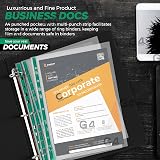 G4GADGET Heavy Duty A4 Punched Pockets 90 micron Green Spine Pack 100 view 6
