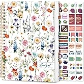 Taja Aesthetic Budget Planner &amp; Monthly Bill Organizer, Undated Budget Book | Wildflowers Monthly Finance Planner with Expense Tracker, Budget Notebook &amp; Account Book to Manage Your Finances