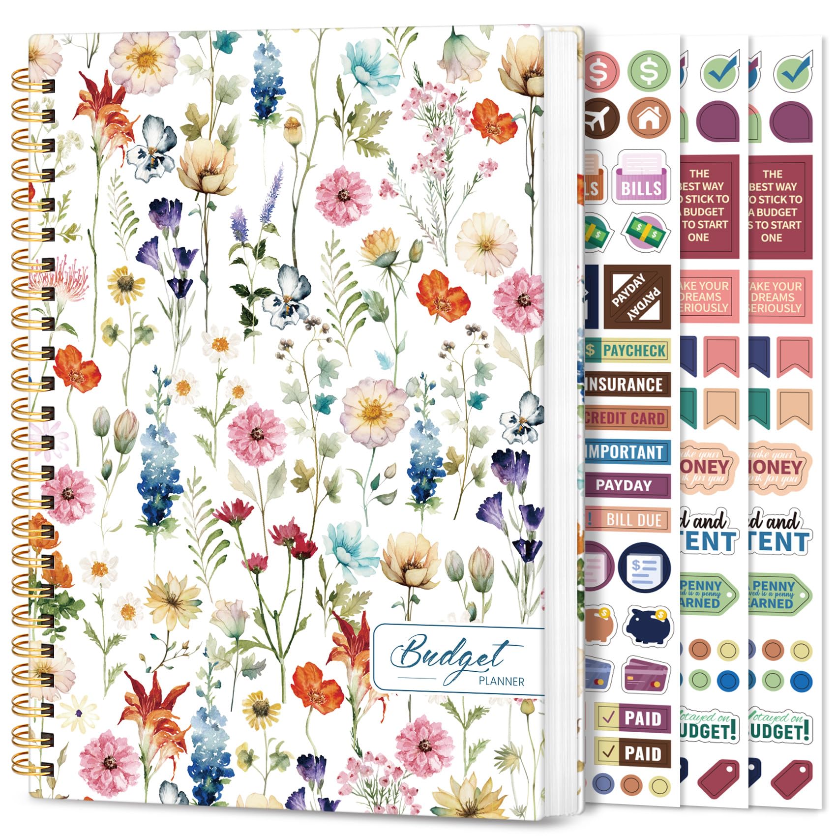 Budget Pattern Aesthetic Budget Planner - Monthly Finance Planner with Expense Tracker ...