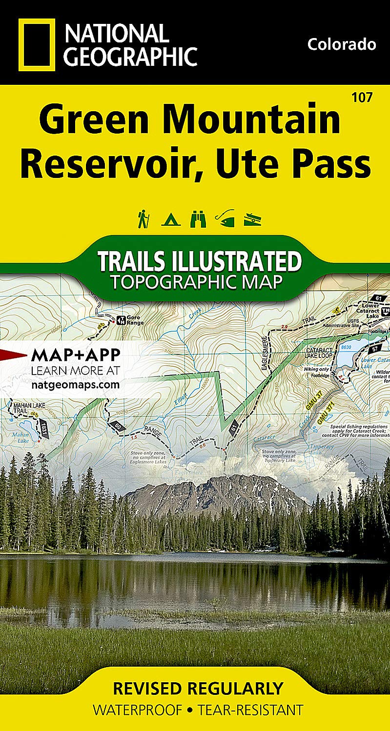 Green Mountain Reservoir Map Green Mountain Reservoir/Ute Pass: Trails Illustrated: 107 (National  Geographic Trails Illustrated Map) : Maps, National Geographic: Amazon.in:  Books