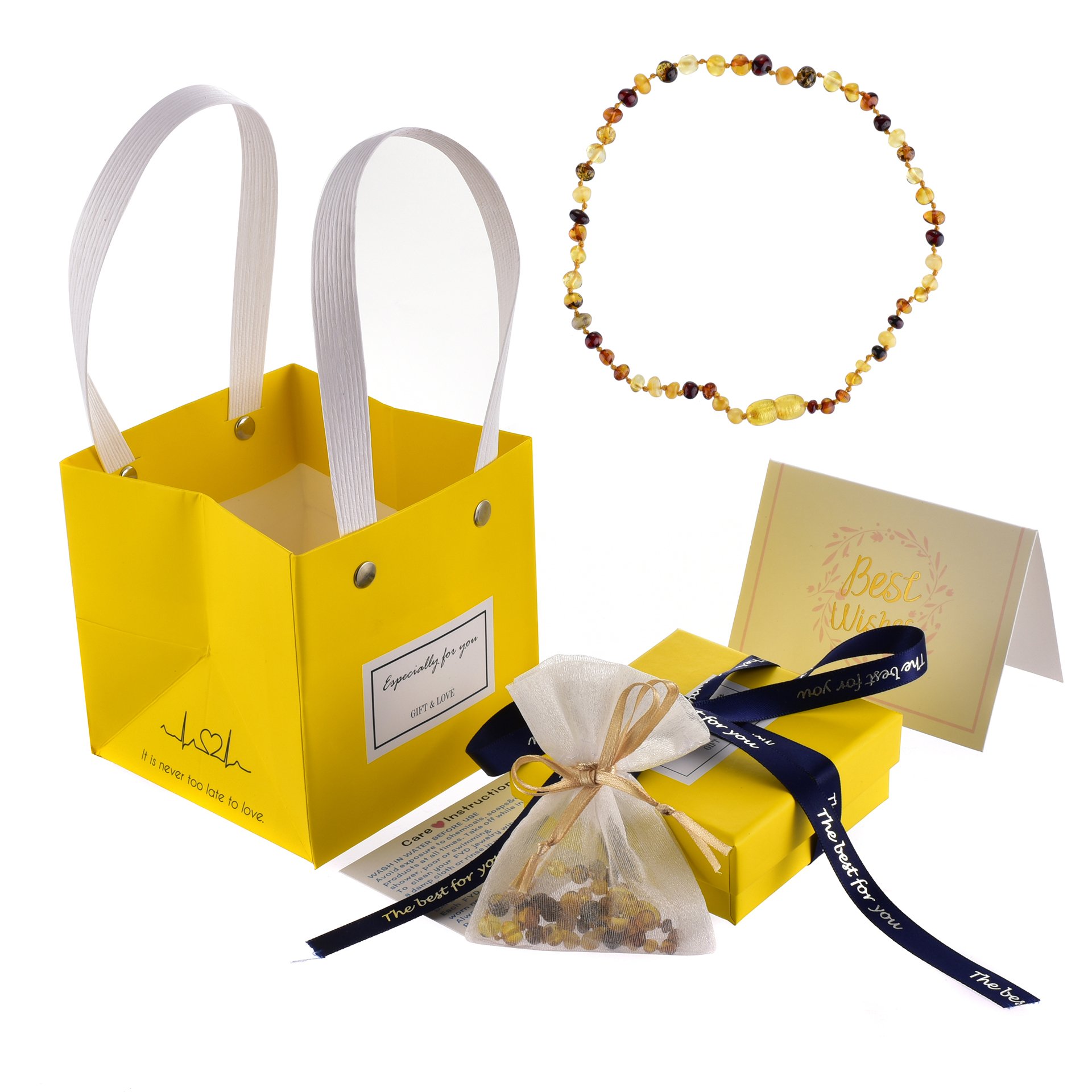 Pure Baltic Amber Teething Necklace (Unisex) Gift for Babies with Anti Flammatory Reduce Properties Drooling Teething Pain Calm Baby and Reduce Crying Fussy Functions Highest Quality Guaranteed