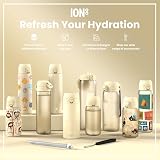 Ion8 Lightweight Stainless Steel Water Bottle 600 ml Creamy White view 7