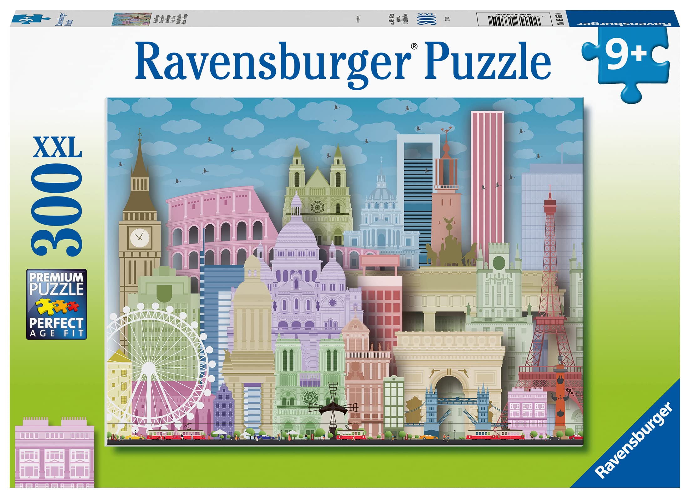 Ravensburger Worldly Attractions 300 Piece Jigsaw Puzzle for Adults and Children Age 9 Years Up
