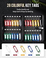 Uniclife 28-Key Steel Key Cabinet with 3-Digit Lock Wall Mounted view 5