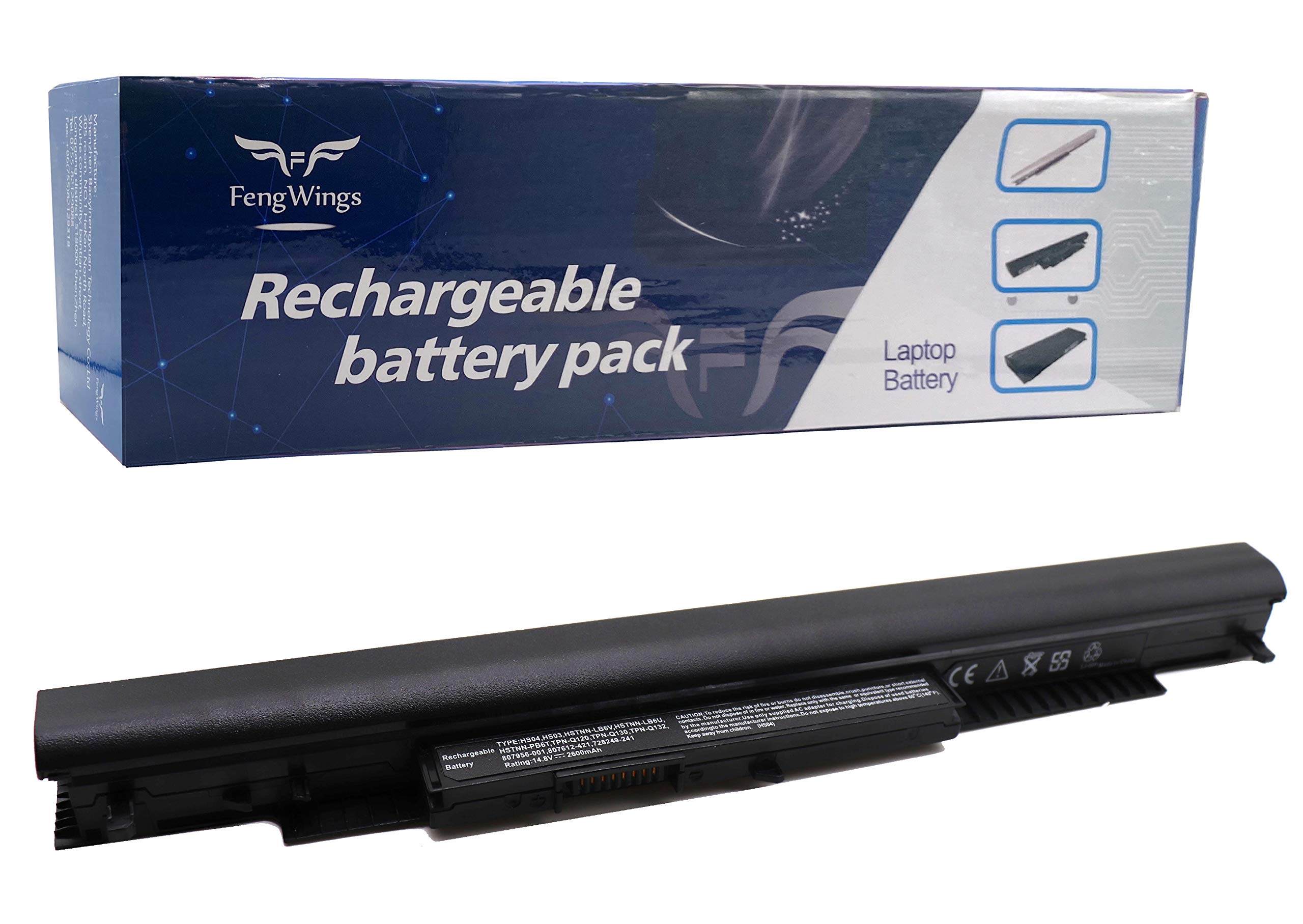 FengWings HS04 HS03 hstnn lb6v Battery Replace For HP 807957-001 807956-001 HSTNN-LB6V 807612-421 807611-421 HSTNN-LB6U 843532-851 For HP Probook 240 G4 245 G4 246 G4 250 G5 255 G4 TPN-C125