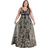 Plus Size Sleeveless Glitter Sequined Womens Long Formal Gown Aline Wedding Guest Dress Floor Length Evening Dresses