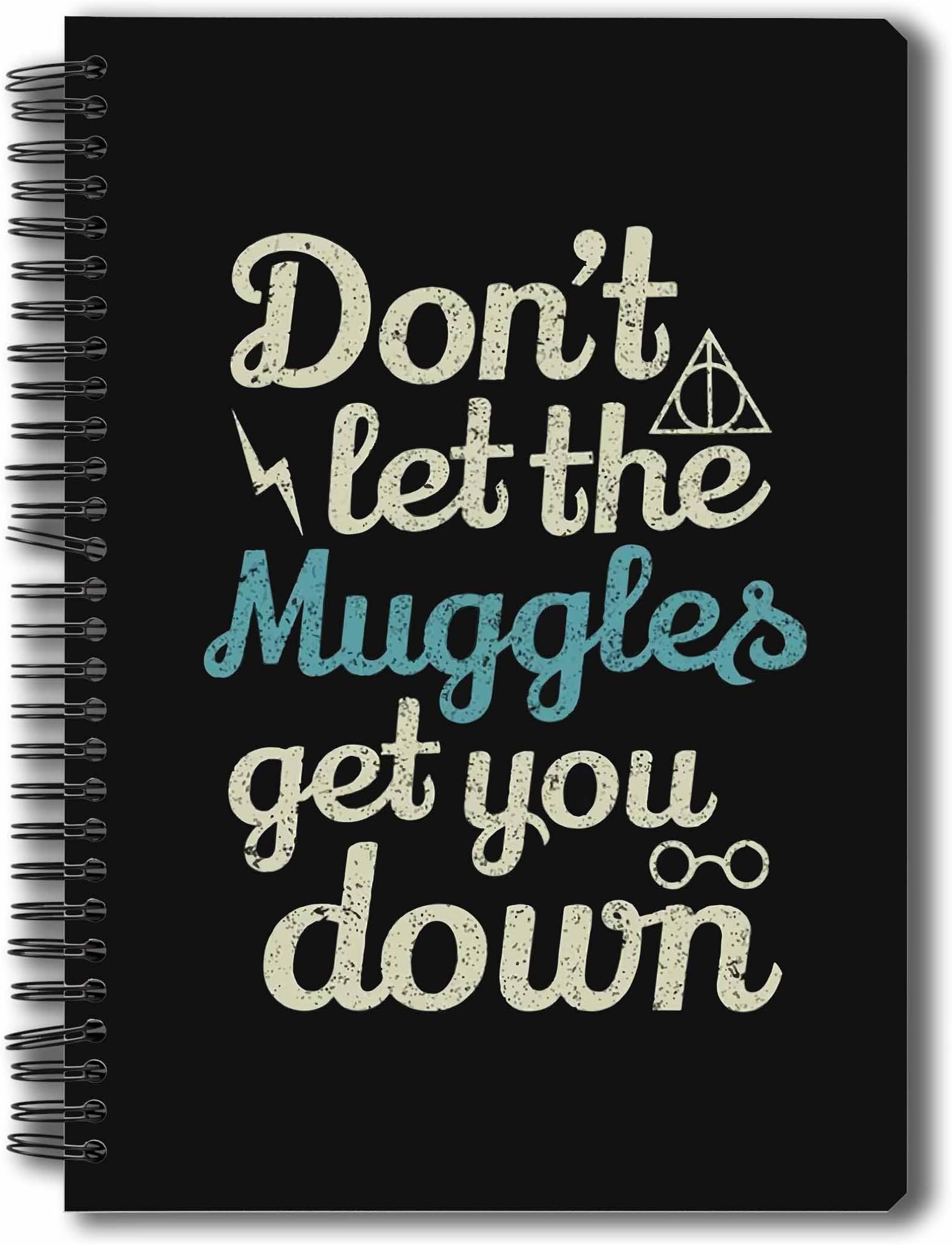 MCSID RAZZMCSID RAZZ- -Harry Potter - Muggles Design Notebook A5 Size Officially Licensed by Warner Bros, USA